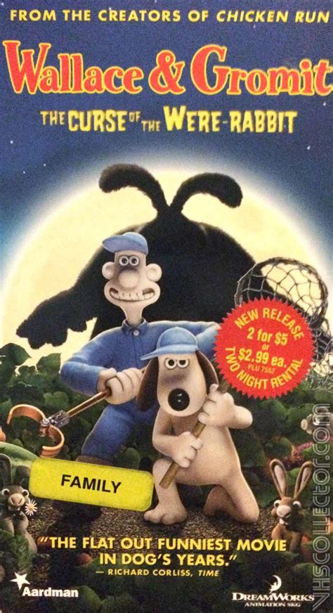 Wallace and gromit the curse of the were rabbit vhs